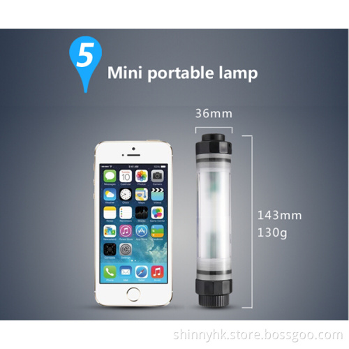 Portable Power Bank Led Magnetic Battery Waterproof Outdoor Shower Light